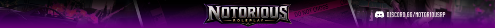 Banner of Notorious RP ➜ Gang System ➜ Custom Jobs ➜ Active PD ➜ Hopouts